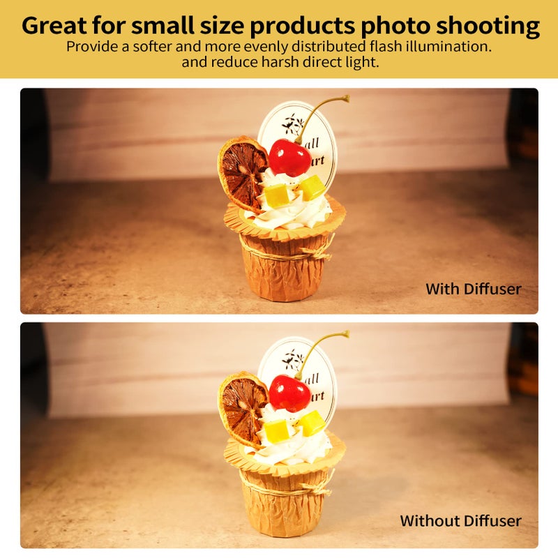 Meking Mini Softbox Photography Lighting Kit, 2700K Tabletop Led Lamp Continuous Warm Lighting System for Small Product Photo Video Studio Shooting, 2 Pieces - Image 2